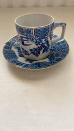 Antiek Blauw Japans kop en schoteltje, Antiek en Kunst, Antiek | Servies los, Ophalen of Verzenden
