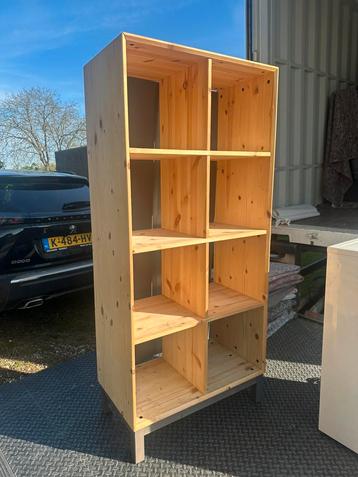 Ikea (platen)kast hout