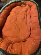 Handgemaakt Babynestje - Oranje met gouden print, Kinderen en Baby's, Babywiegjes en Ledikanten, Ophalen of Verzenden, Gebruikt
