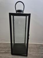 Industriële lantaarn zwart metaal met glas - Nieuwstaat, Ophalen, 50 tot 75 cm, Zwart, Nieuw