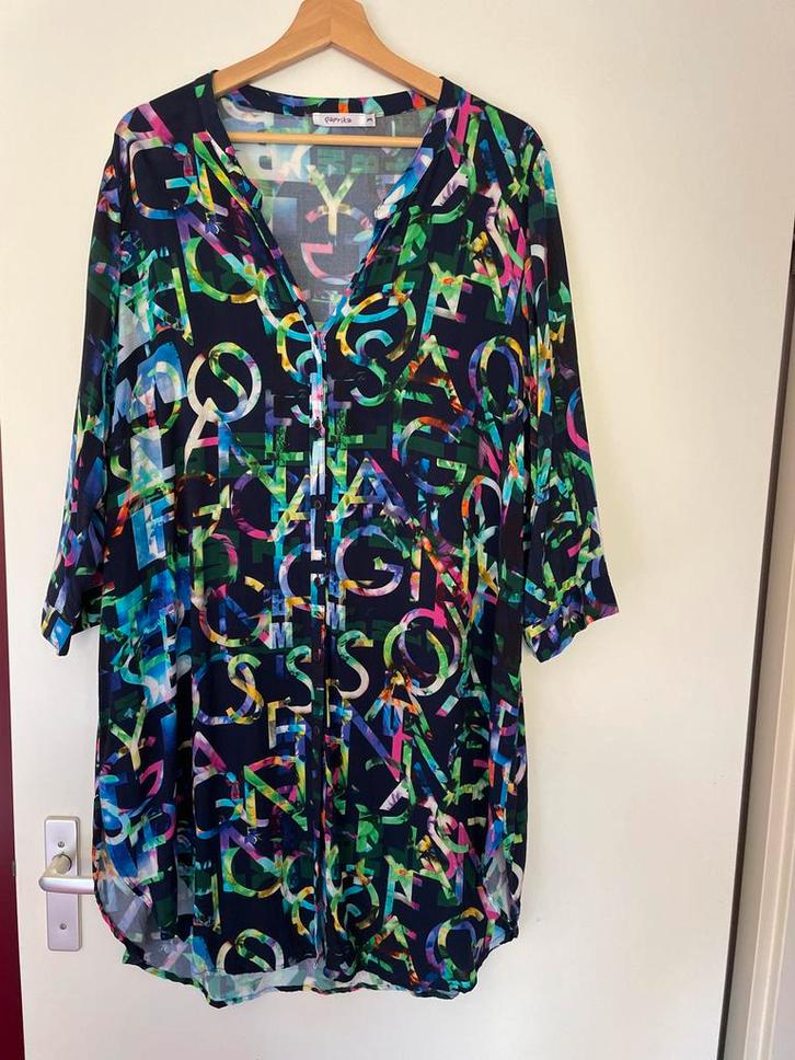 Paprika vrolijke Tuniek/Blouse mt 3=48, Kleding | Dames, Blouses en Tunieken, Zo goed als nieuw, Maat 46/48 (XL) of groter, Overige kleuren