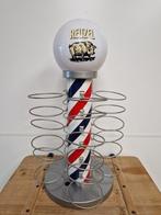 Vintage barberpole van reuzel met verlichting erin,, Ophalen of Verzenden, Zo goed als nieuw