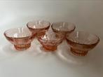 5 roze persglas schaaltje coupes, Antiek en Kunst, Verzenden