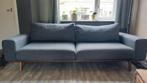 Mooie grijs-blauwe design ruime tweezitsbank 🛋️, Huis en Inrichting, Ophalen, Gebruikt, Tweepersoons, 75 tot 100 cm