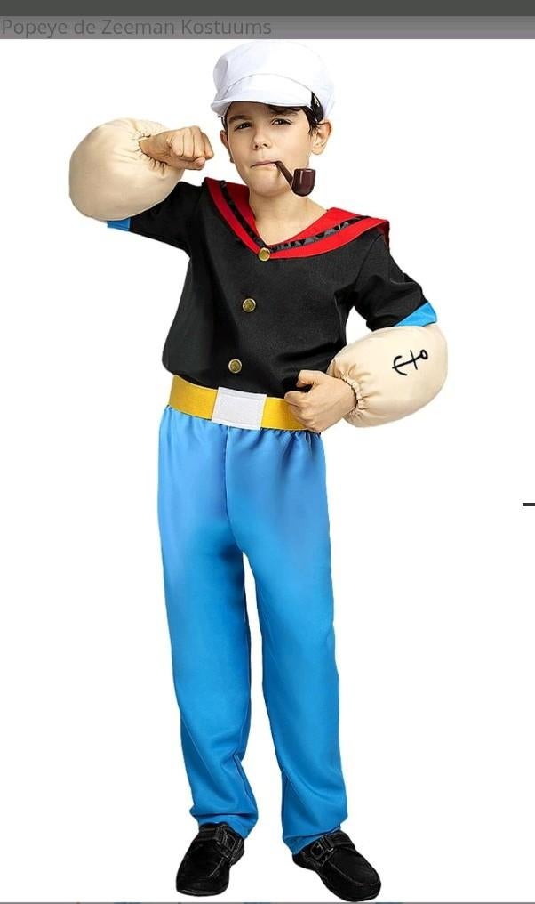 Popeye carnaval pak kind, Ophalen of Verzenden, Zo goed als nieuw, Overige maten