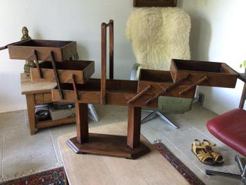Vintage Houten Naaidoos Jaren 60/70 beschikbaar voor biedingen