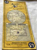 Michelin Zaragoza Barcelona no 43 uit 1959, Ophalen of Verzenden, Zo goed als nieuw