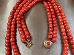 Zware echte Bloedkoralen Halsketting Mooi Gaaf Gouden Slot, Sieraden, Tassen en Uiterlijk, Antieke sieraden, Ophalen, Goud, Ketting