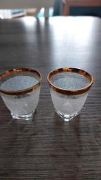 2 oude borrelglaasjes, Verzamelen, Glas en Borrelglaasjes, Ophalen, Zo goed als nieuw, Borrel- of Shotglas