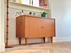 Vintage kastje dressoir hout jaren 50/60, Ophalen, Minder dan 150 cm, Minder dan 100 cm, 25 tot 50 cm