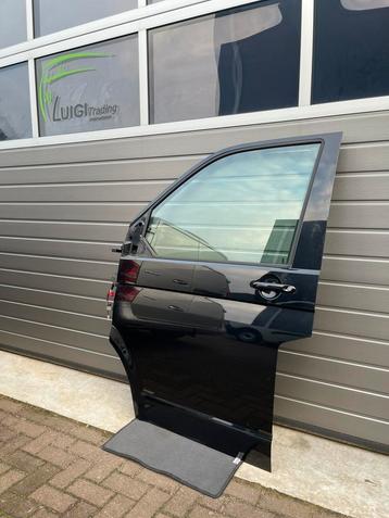Vw Transporter T5 T6 Links Portier Deur Zwart LC9X beschikbaar voor biedingen
