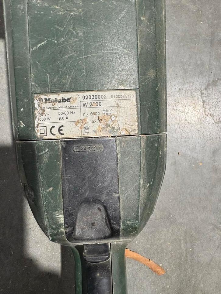 Metabo W 2030 Haakse Slijper - Gebruikt, Doe-het-zelf en Verbouw, Gereedschap | Slijpmachines, Gebruikt, Haakse handslijpmachine