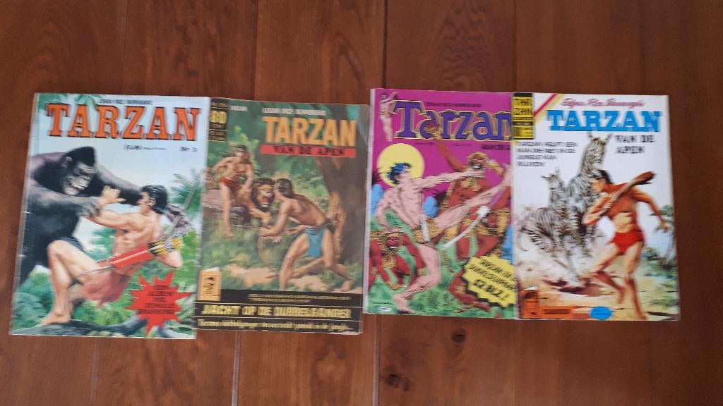 3 x tarzan, Meerdere stripboeken, Verzenden, Gelezen