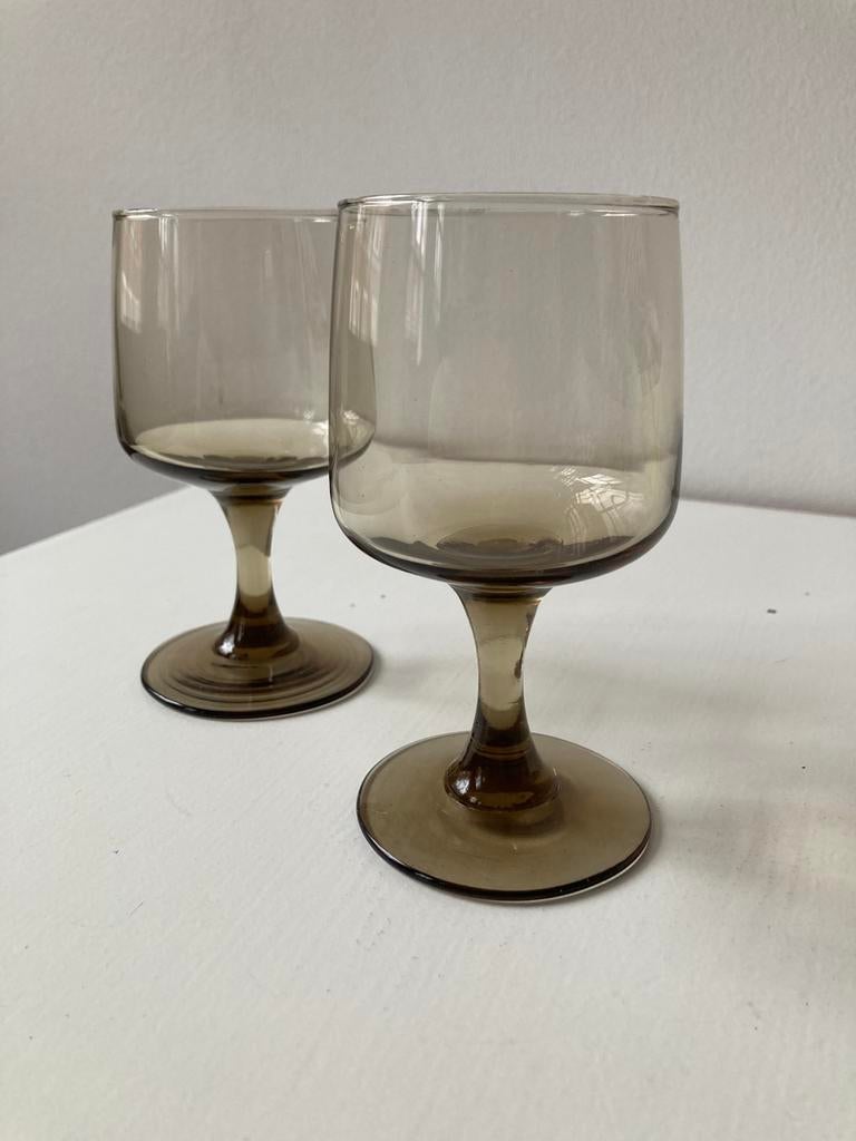 Set Libby Tawney Accent wijnglazen, Verzamelen, Glas en Borrelglaasjes, Ophalen of Verzenden, Zo goed als nieuw, Overige typen