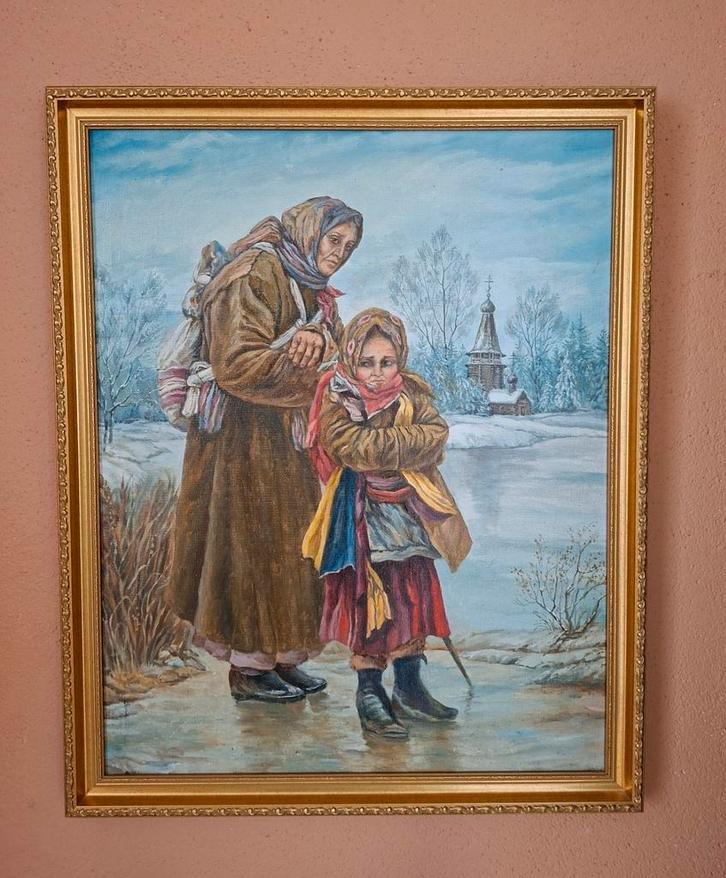 Russisch schilderij Ivan Ivanovic Tvoroznikov 1880-1965, Antiek en Kunst, Kunst | Schilderijen | Klassiek, Ophalen of Verzenden