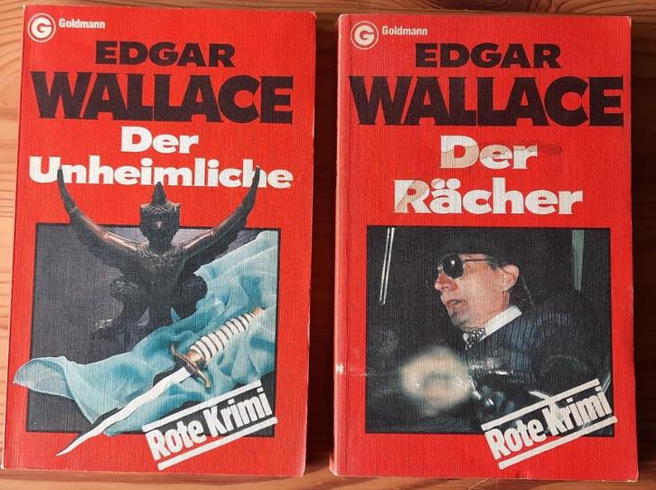 Edgar Wallace - Der Rächer & Der Umheimliche | €1/stuk, Boeken, Detectives, Gelezen, Ophalen of Verzenden