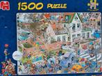 puzzel jan van Haasteren de storm 1500 Compleet, Ophalen of Verzenden, 500 t/m 1500 stukjes, Gebruikt