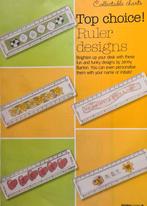 17 borduurpatroontjes voor bv lineaal of boekenlegger, Hobby en Vrije tijd, Borduren en Borduurmachines, Ophalen, Nieuw, Handborduren