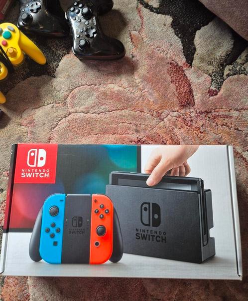 Nintendo Switch V1 unpatched met accessoires!, Spelcomputers en Games, Spelcomputers | Nintendo Switch, Gebruikt, Switch Original