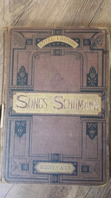 Songs of Schumann-bladmuziek-Royal Edition Boosey en Co beschikbaar voor biedingen