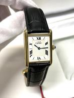 Must de Cartier Tank Large Model Quartz White Roman Dial, Sieraden, Tassen en Uiterlijk, Horloges | Dames, Overige merken, Goud