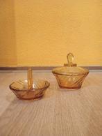 Vintage Amber Glazen Sieradenset, Antiek en Kunst, Ophalen of Verzenden