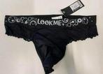String Mannen met Kant maat XL, Kleding | Heren, Ondergoed, Verzenden, Zwart, Look me, Slip