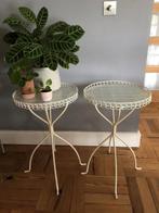 bijzettafel glas, Huis en Inrichting, Tafels | Bijzettafels, Minder dan 55 cm, Rond, Glas, Ophalen