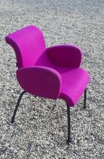 Lensvelt vlag stoel fauteuil Van Den Berg fuchsia kleur, Huis en Inrichting, Stoelen, Twee, Zo goed als nieuw, Ophalen