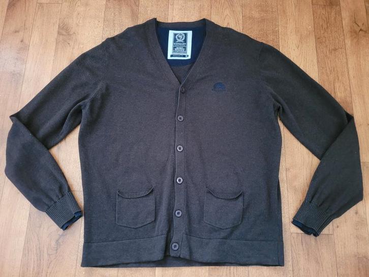Donkerbruin herenvest "State of Art" mt3xl, Kleding | Heren, Truien en Vesten, Zo goed als nieuw, Maat 52/54 (L), Bruin, Ophalen of Verzenden