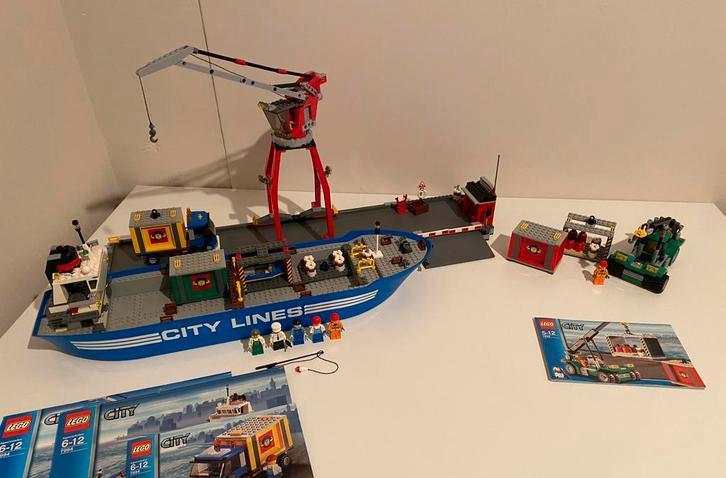 Lego City: 7994 City Harbor en 7992 Container Stacker, Kinderen en Baby's, Speelgoed | Duplo en Lego, Zo goed als nieuw, Lego