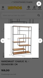 Xenos Vakkenkast Charlie XL - 120x40x180 cm, Huis en Inrichting, Kasten | Boekenkasten, Ophalen, Met plank(en), 100 tot 150 cm