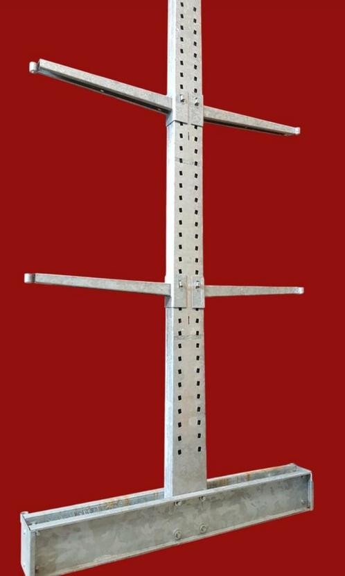Draagarmstelling D=80 H=350cm. Prijs per staander., Doe-het-zelf en Verbouw, Metalen, Gebruikt, IJzer, Ophalen