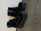 Demonia Shaker 25 velvet gotic lolita plateau laarzen 40, Ophalen of Verzenden, Gedragen, Zwart