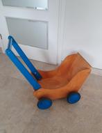Poppenwagen hout, Kinderen en Baby's, Speelgoed | Houten speelgoed, Ophalen, Gebruikt, Duw- of Trekspeelgoed