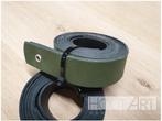 Wandplankhouder leer legergroen