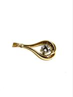 14k gouden hanger met diamanten, Overige voorstellingen, -, -, Ophalen of Verzenden