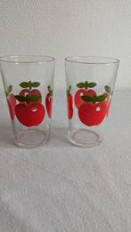 Henkel Retro Vintage rode appel glazen limonade water, Ophalen of Verzenden, Zo goed als nieuw, Overige typen