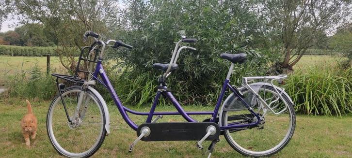 Tandem, Fietsen en Brommers, Fietsen | Tandems, Gebruikt, Minder dan 10 versnellingen, 53 tot 57 cm, 55 cm of meer, Ophalen