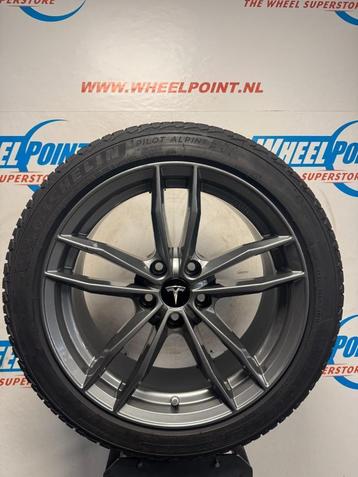 18" GMP Velgen 5x114,3 Tesla Model 3 Chrome Winterbanden beschikbaar voor biedingen