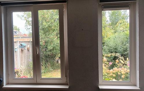 kunstof houtnerf kozijnen dubbelglas, Doe-het-zelf en Verbouw, Kozijnen en Schuifpuien, Zo goed als nieuw, Raamkozijn, Kunststof