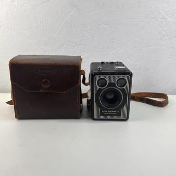 Kodak Brownie Six-20 "E" | antieke camera met kodak hoes