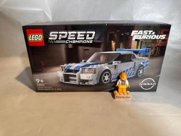 Nieuw Lego 76917 2 Fast 2 Furious Nissan Skyline GT-R (R34) beschikbaar voor biedingen
