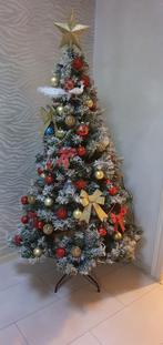 Kerstboom Snowy Pine 180cm (inc. verlichting en versiering), Diversen, Kerst, Ophalen, Zo goed als nieuw