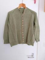 Vest - hand gebreid, Ophalen of Verzenden, Zo goed als nieuw, Groen