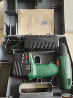 Bosch accu boormachines in koffer, acculader is kapot, Ophalen of Verzenden, Gebruikt, Boor- en Schroefmachine, Variabele snelheid