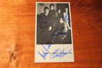 Gesigneerde fotokaart The Moody Blues, Ophalen of Verzenden, Gebruikt, Foto of Kaart, Gesigneerd