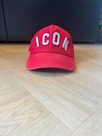 Dsquared2 Icon Cap - Rood, Ophalen of Verzenden, Zo goed als nieuw, One size fits all, Pet
