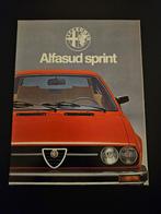 Brochure Alfa Romeo Alfasud Sprint 1979, Ophalen of Verzenden