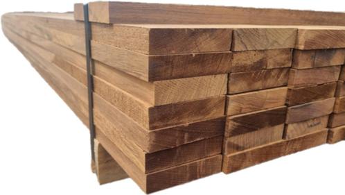 70 Hardhouten planken geschaafd 2.2x9.5 cm - nr: HP18, Tuin en Terras, Palen, Balken en Planken, Nieuw, Planken, Hardhout, Ophalen